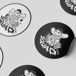Def Squad 4" round sticker